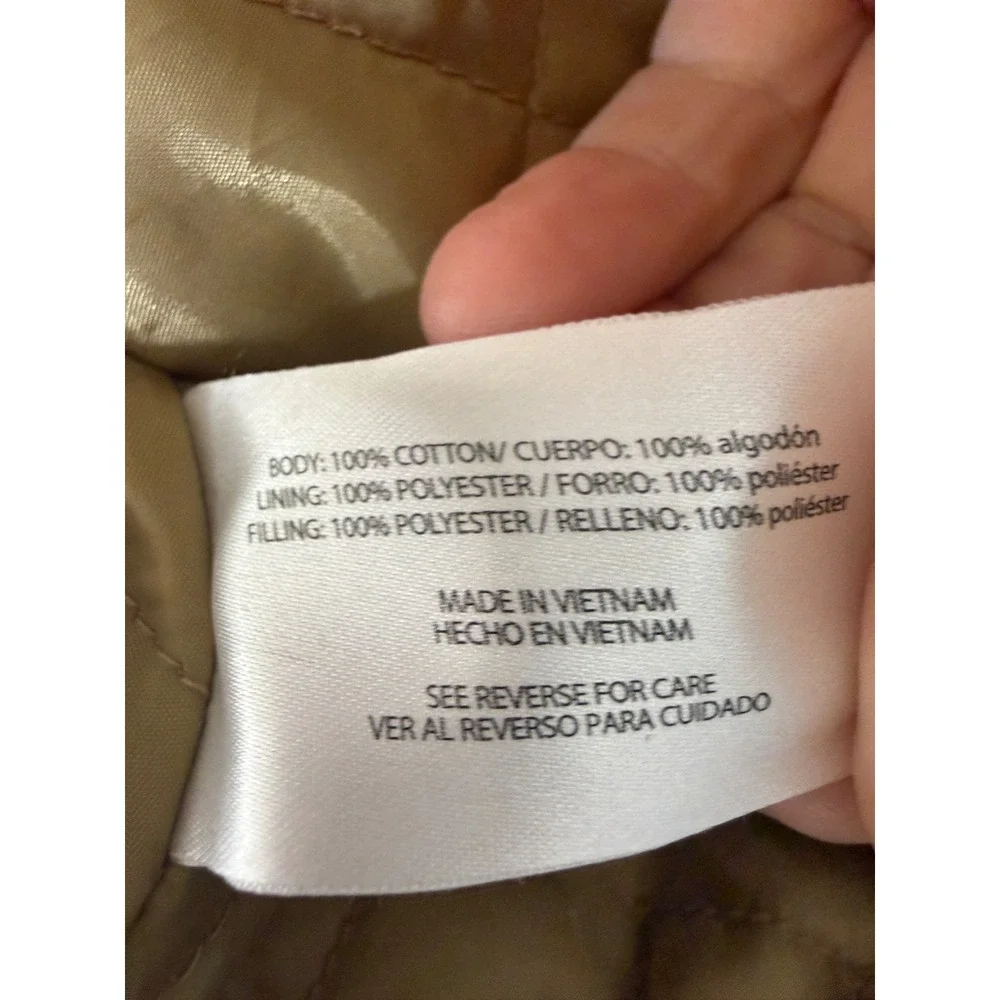 Orvis Barn Coat Jacket Tan Corduroy Collar Quilted Lining Mens M - Picture 5 of 6